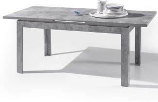 Esstisch STONE Esszimmertisch Küchentisch Tisch ausziehbar grau beton 140-180cm