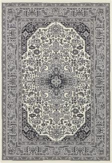 Orientalischer Kurzflor Teppich Skazar Isfahan Creme - 160x230x0,9cm