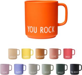 Design Letters Becher mit Henkel Favourite Cup You Rock Orange 10101008ORAYOUROCK