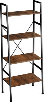 Leiterregal Newcastle 57,5 x 35,5 x 139cm - Industrial dunkelbraun