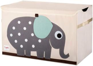 3 Sprouts Kinderspielzeugkiste - Aufbewahrungskoffer für Jungen und Mädchen, Elefant3 Sprouts - Spielzeugtruhe für Kinder - Ablagetruhe für Jungen- und Mädchenzimmer, Elefant