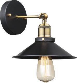 Wandlampe, verstellbar, H 20 cm, schwarz, LENIUS
