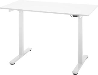 Schreibtisch Nakuru in weiß elektrisch höhenverstellbar 120 cm
