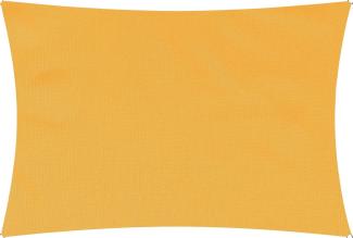 Lumaland Sonnensegel Polyester Rechteck 3 x 4 Meter Gelb