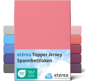 etérea Jersey Topper Spannbettlaken Spannbetttuch Rosa 140x200 - 160x200 cm