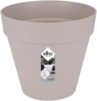 Elho Loft Urban Rund 20 - Blumentopf - Warmes Grau - Draußen - Ø 19. 6 x H 17. 7 cm