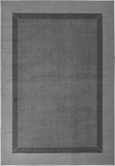 Design Velours Teppich Band Grau - 120x170x0,9cm