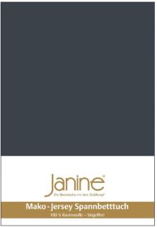 Janine Spannbetttuch 5007 Mako Jersey 90/190 bis 100/200 cm Titan Fb. 78
