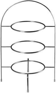ASA Selection à table Etagere Gestell 3-stufig für Teller Ø 21 cm, ohne Teller, Edelstahl, H 36. 5 cm, 99201950
