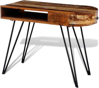 Tisch, Eisenbeinen/ Altholz, 97 x 45 x 76 cm