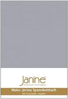 Janine Mako Jersey Spannbetttuch Bettlaken 90 x 190 cm - 100 x 200 cm OVP 5007 28 platin