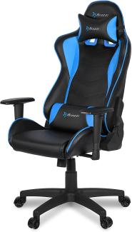 Arozzi Mezzo V2 Gaming Stuhl, Lederimitat, Blau, 53 x 50 x 137 cm