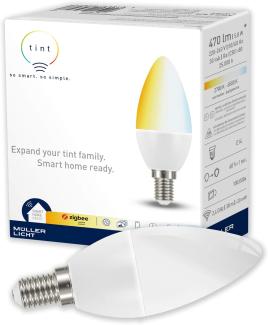Tint LED Leuchtmittel Kerzenform white E14 5,8W 470lm ZigBee Sprachsteuerung. - tint