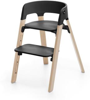 Stokke® Steps™ Stuhl / Kinderhochstuhl Black Natural