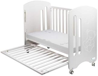 Interbaby CUNA11C Lovely Premium - Kinderbett mit Matratze, weiß, 21. 7 kg
