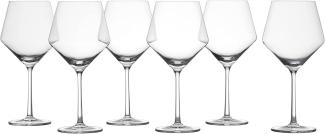 Schott Zwiesel 112421 Serie Pure 6-teiliges Burgunder Rotweinglas Set, Kristallglas