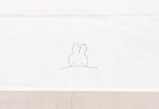 Jollein 008-524-67095 Kinderbettlaken - Sleepy Miffy braun (120x150 cm)