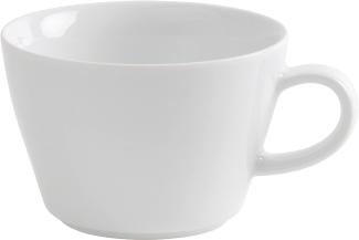 Macchiato-Obertasse 0,35 l bordglasiert Five Senses Weiß Kahla Milchkaffeetasse - Mikrowelle geeignet, Spülmaschinenfest