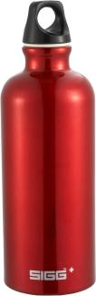 SIGG WMB Traveller 1500 ml Tägliche Nutzung Wandern Rot Aluminium Schraubdeckel Schwarz