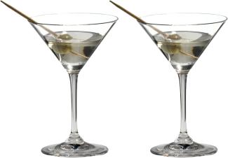 Riedel Vinum Martini, Martiniglas, Cocktailglas, hochwertiges Glas, 130 m, 2er Set, 6416/77