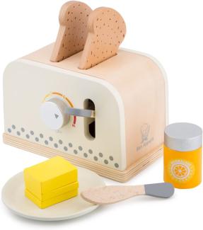 New Classic Toys 10706 Toaster mit Zubehör-Weiß, Multi Color