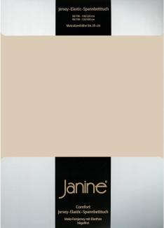 Janine Elastic-Jersey-Spannbetttuch 5002 Fb 29 sand 90x190 - 100x220