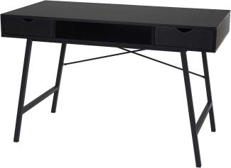 Schreibtisch HWC-E92, Bürotisch Computertisch, 3D-Struktur 120x60xcm ~ schwarz