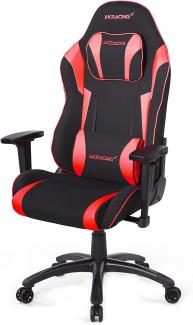 AKRacing Chair Core EX-WIDE SE Gaming Stuhl, Stoff/Kunstleder, Schwarz/Rot, 5 Jahre Herstellergarantie