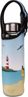 Goebel Trinkflasche Ocean Love, Glasflasche mit Neoprenhülle, Scandic Home, Glas-Kombi, Bunt, 700 ml, 23101571