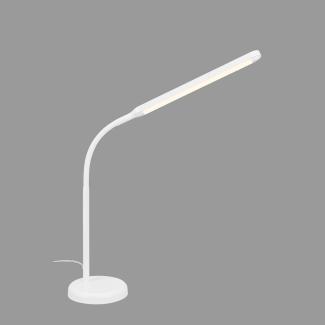 BRILONER – LED Nachttischlampe Touch Dimmbar, Schreibtischlampe LED, LED Tischlampe, LED Leselampe für Home Office, 4 Stufig Dimmbar, Weiß