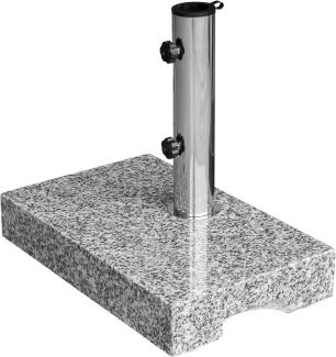 Sonnenschirmständer Granit 25kg Balkonständer max. 48mm Stamm - hellgrau