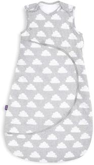 SnüzPouch Baby Schlafsack, 1 Tog, Wolke Design, 100% Baumwolle, mit Reißverschluss für einfaches Windelwechseln, Maschinenwaschbar, 6-18 Monate
