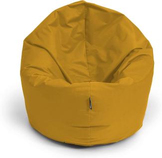 BubiBag Sitzsack für Erwachsene -Indoor Outdoor XL Sitzsäcke, Sitzkissen oder als Gaming Sitzsack, geliefert mit Füllung (125 cm Durchmesser, Sand)
