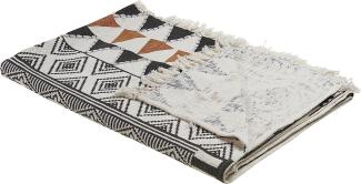 Decke Baumwolle mehrfarbig 130 x 180 cm abstraktes Muster PRODDATUR