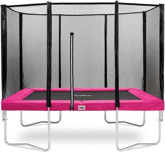 Salta 'Combo' Trampolin, pink, rechteckig, 305 x 214 cm, ab 5 Jahren, maximal belastbar bis 150 kg, inkl. Sicherheitsnetz