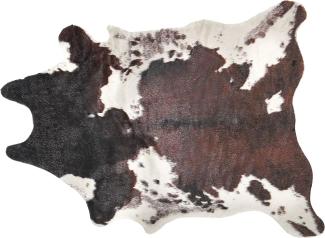 Kunstfell-Teppich Kuh braun weiß 130 x 170 cm BOGONG