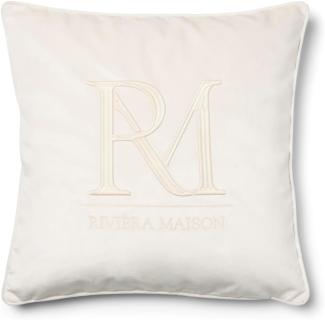 Riviera Maison Kissenhülle RM Monogram Velvet Pillow Cover (50x50cm) 552450