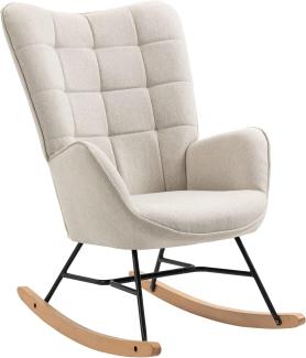 MEUBLE COSY Schaukelstuhl Relaxstuhl Schaukelsessel Sessel Stuhl Wohnzimmersessel Relax Lounge mit gepolsterter Sitzfläche, 68x87x98cm