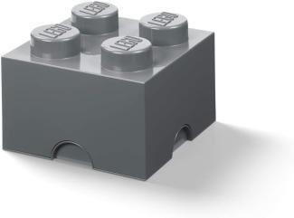 Lego 'Storage Brick 4' Aufbewahrungsbox dunkelgrau
