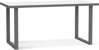 Schreibtisch Arbeitstisch KEFLAVIK 160 cm Weiß / Grau, von Forte