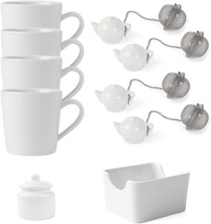 Holst Porzellan 10-tlg. Angebots-Set Teeservice "Tea-Time"
