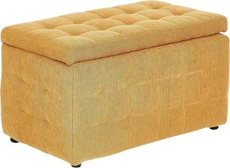 Hocker mit Stauraum Gelb MICHIGAN