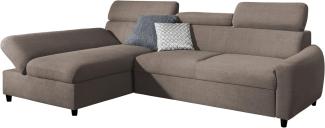 99rooms Litos Ecksofa Velours ESITO Beige Links ohne