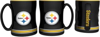 Pittsburgh Steelers 15 Ounce Sculpted Logo Relief Coffee Mug by Boelter by Boelter
