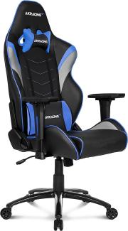 AKRacing Chair Core LX Plus Gaming Stuhl, PU-Kunstleder, Schwarz/Blau, 5 Jahre Herstellergarantie