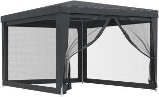 vidaXL Partyzelt mit 4 Mesh-Seitenwänden Anthrazit 3x4 m HDPE 319234