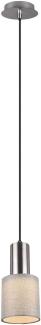 Pendelleuchte Pendellampe Lampe Wailer Nickel matt 1xGU10 Höhe ca. 150 cm