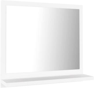 vidaXL Badspiegel Weiß 40x10,5x37 cm Spanplatte