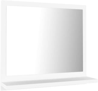 vidaXL Badspiegel Weiß 40x10,5x37 cm Spanplatte