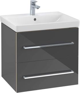 Villeroy & Boch Avento Waschtischunterschrank A88900, 2 Auszüge, Breite 580mm, Farbe: Crystal Grey - A88900B1
